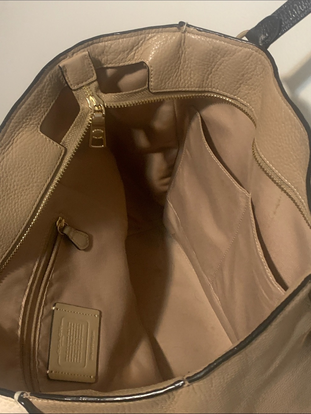 Coach Pebbled Leather Tote - Picture 3 of 4